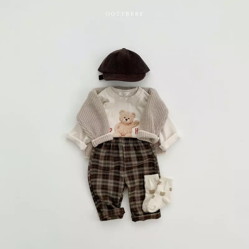 Oott Bebe - Korean Children Fashion - #kidsstore - Bam Check Pants - 3