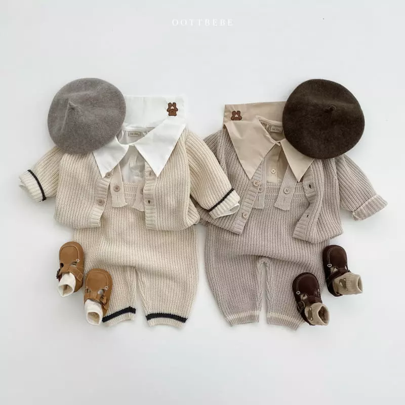 Oott Bebe - Korean Children Fashion - #kidsstore - Hazzi Dungarees Pants - 6