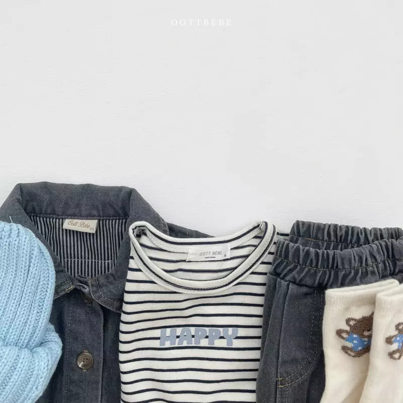 Oott Bebe - Korean Children Fashion - #kidzfashiontrend - Happy Tee - 6