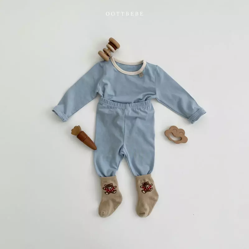 Oott Bebe - Korean Children Fashion - #kidzfashiontrend - Pastel Modal Easywear - 3
