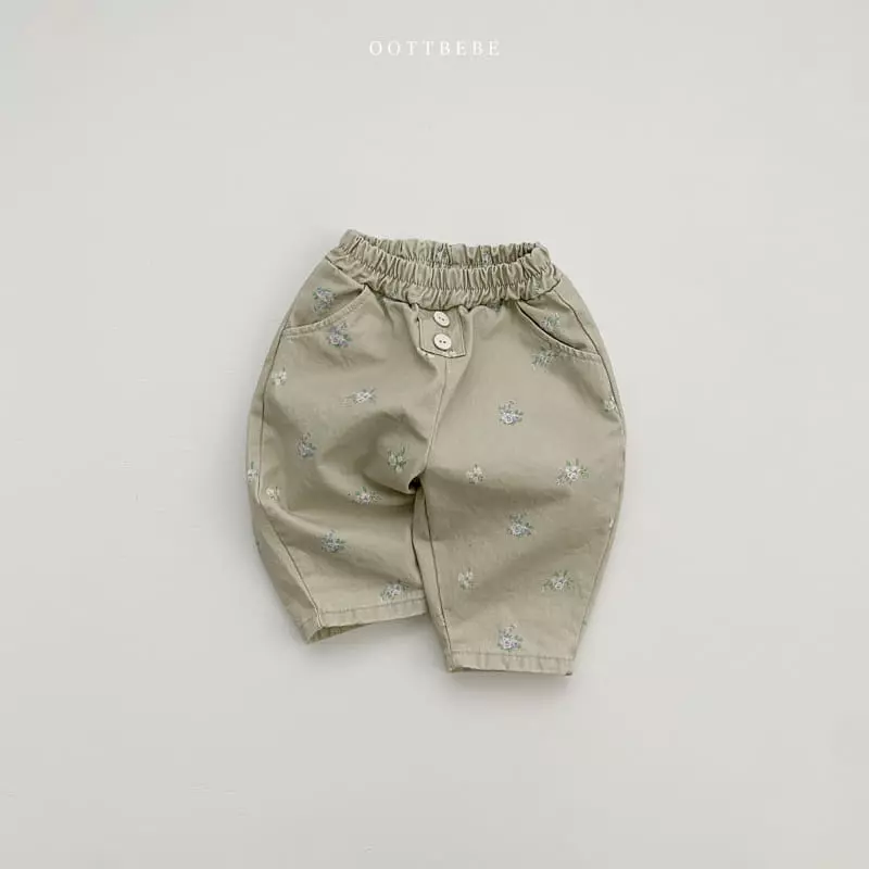 Oott Bebe - Korean Children Fashion - #kidzfashiontrend - Flower PAnts - 2