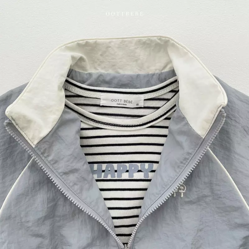 Oott Bebe - Korean Children Fashion - #littlefashionista - Hi Of Zip-up Set - 9
