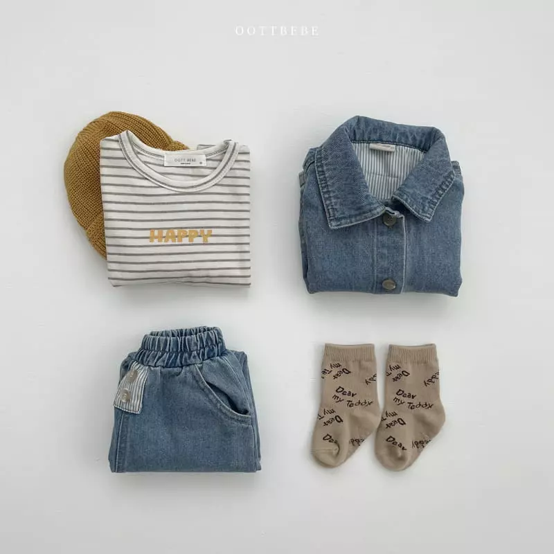Oott Bebe - Korean Children Fashion - #littlefashionista - Happy Tee - 8