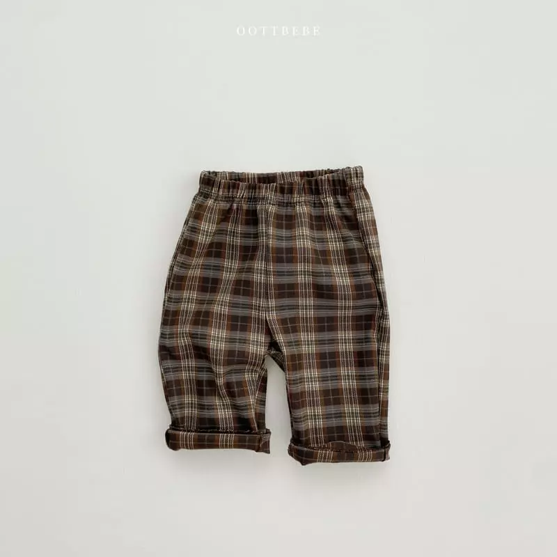 Oott Bebe - Korean Children Fashion - #littlefashionista - Bam Check Pants - 6