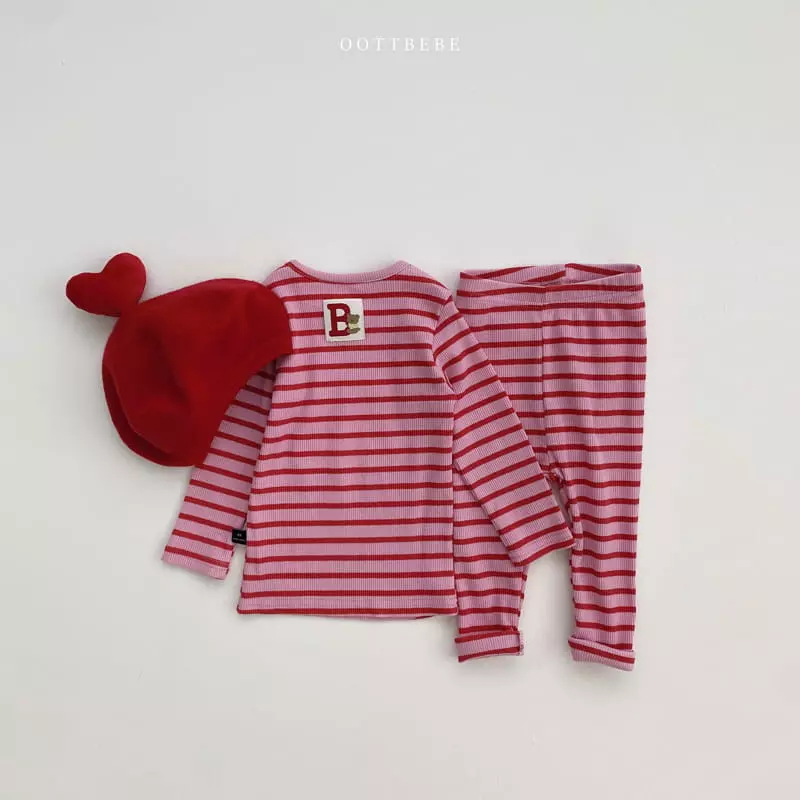 Oott Bebe - Korean Children Fashion - #littlefashionista - Shabet Rib Easywear Set - 9
