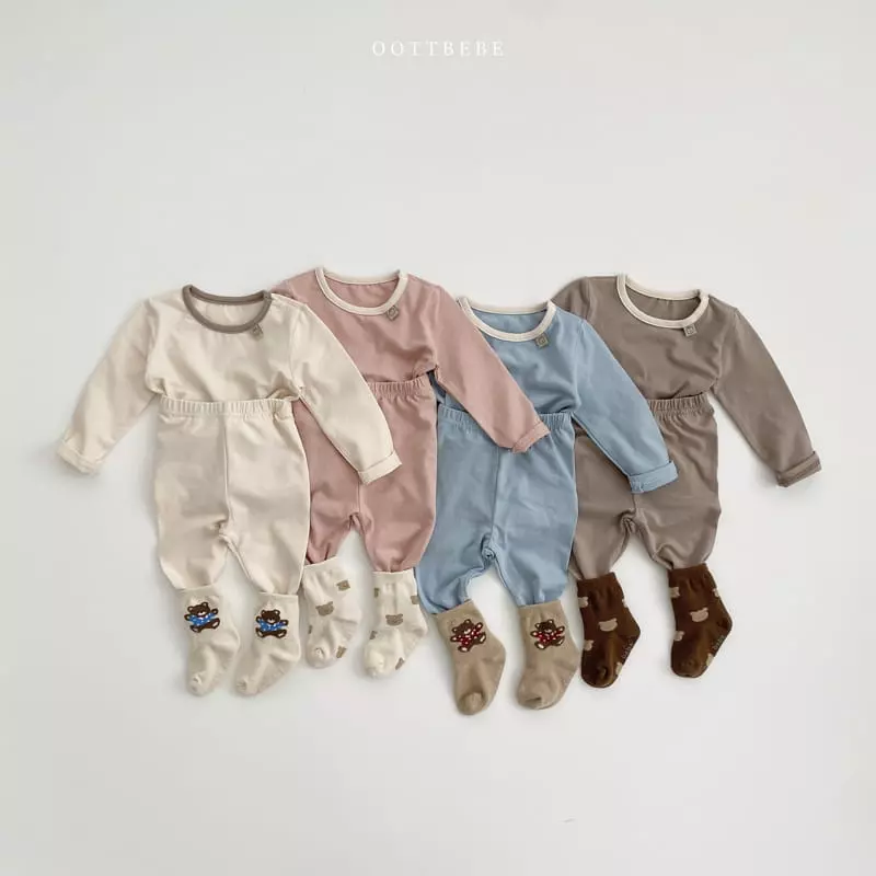 Oott Bebe - Korean Children Fashion - #littlefashionista - Pastel Modal Easywear - 5