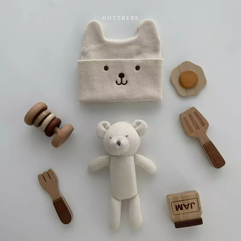 Oott Bebe - Korean Children Fashion - #littlefashionista - Bear Beanie - 3