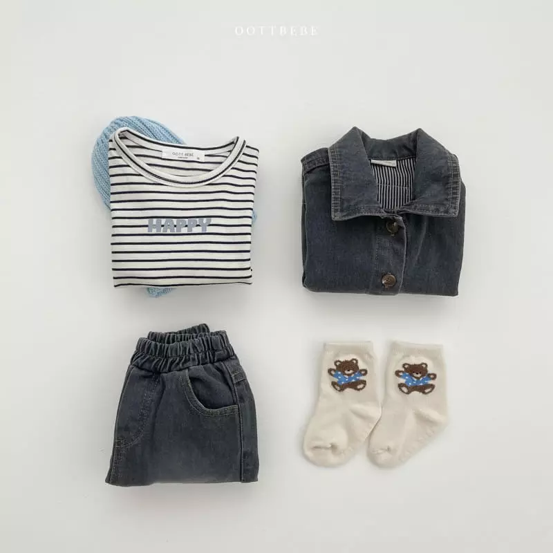 Oott Bebe - Korean Children Fashion - #magicofchildhood - Happy Tee - 9