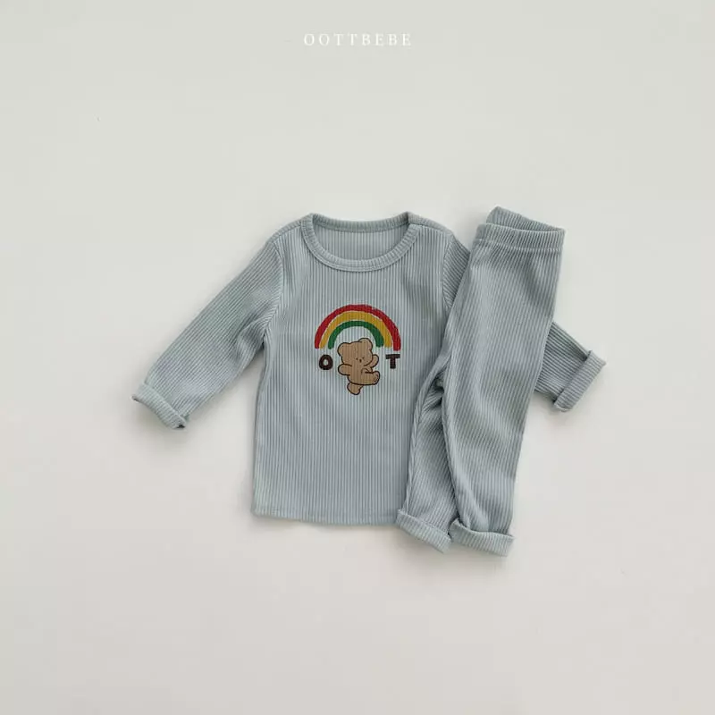 Oott Bebe - Korean Children Fashion - #magicofchildhood - Rainbow Easywear Set - 11