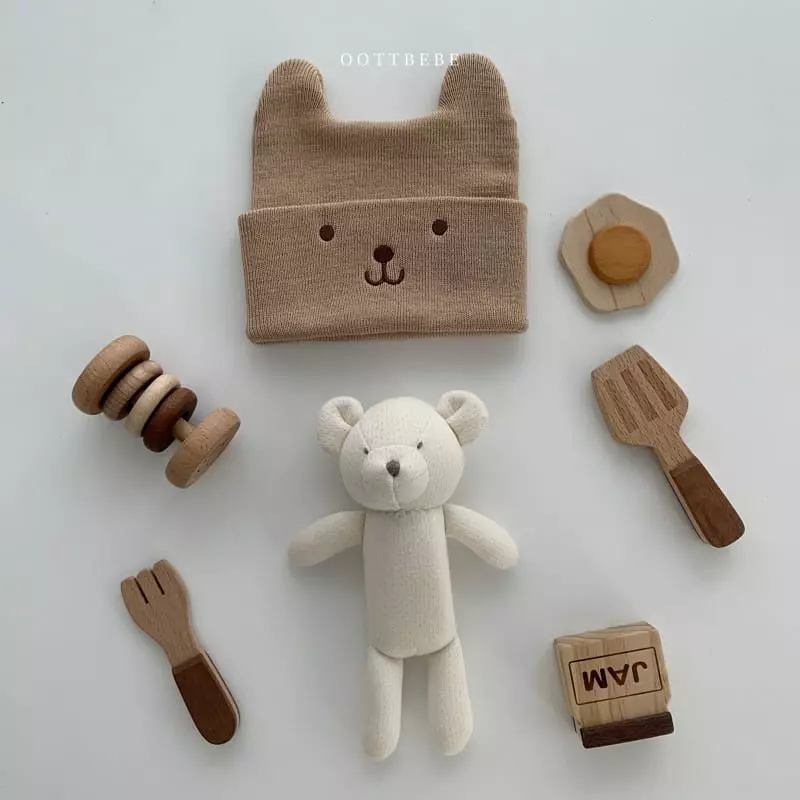 Oott Bebe - Korean Children Fashion - #littlefashionista - Bear Beanie - 4