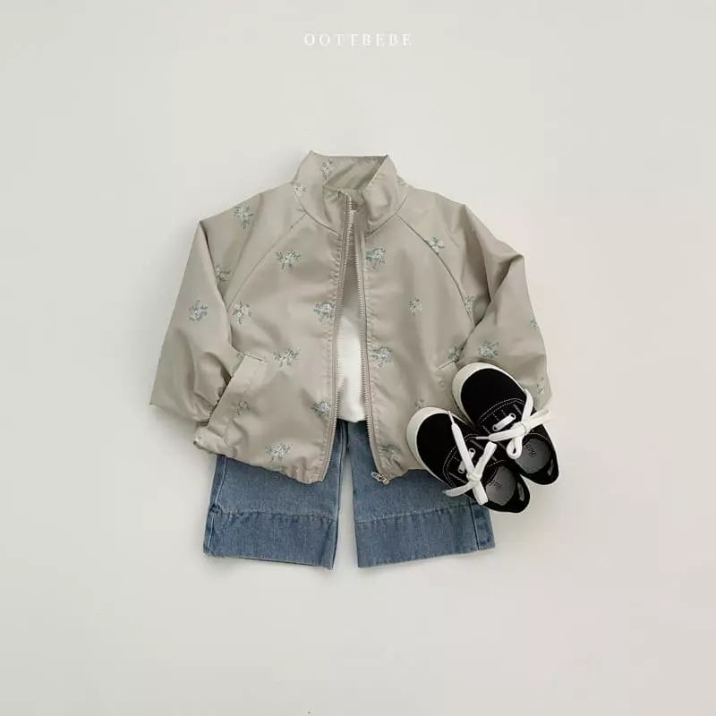 Oott Bebe - Korean Children Fashion - #littlefashionista - Flower Windbreaker - 4