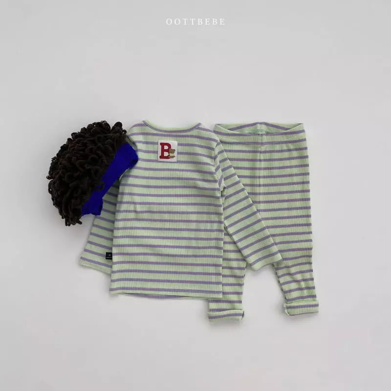 Oott Bebe - Korean Children Fashion - #minifashionista - Shabet Rib Easywear Set - 11