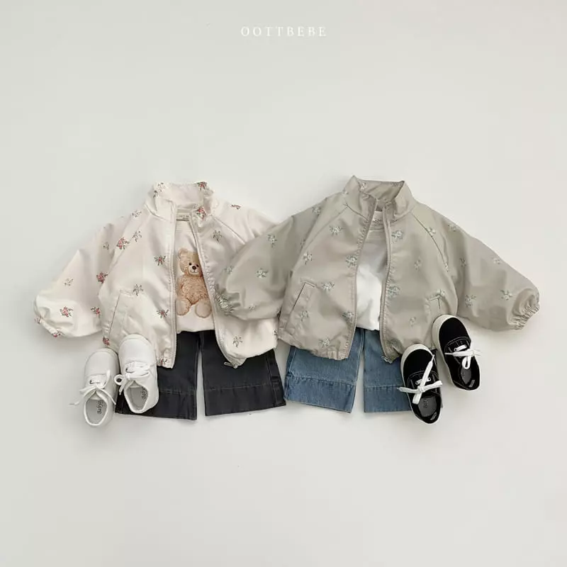 Oott Bebe - Korean Children Fashion - #minifashionista - Flower Windbreaker - 5