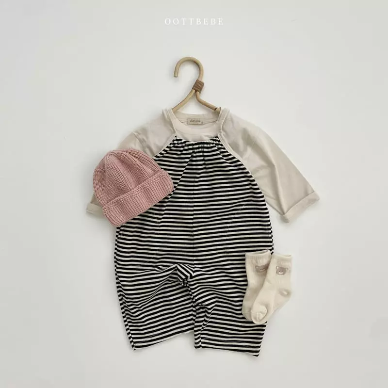 Oott Bebe - Korean Children Fashion - #minifashionista - Marlang Overalls Rib - 4