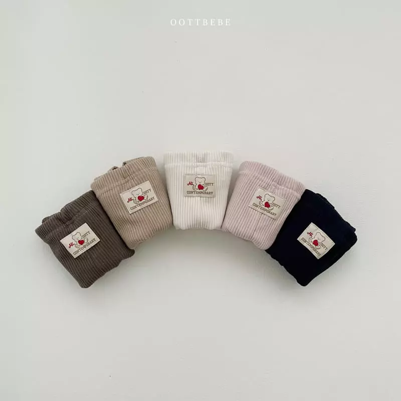 Oott Bebe - Korean Children Fashion - #prettylittlegirls - Oott Rib Leggings
