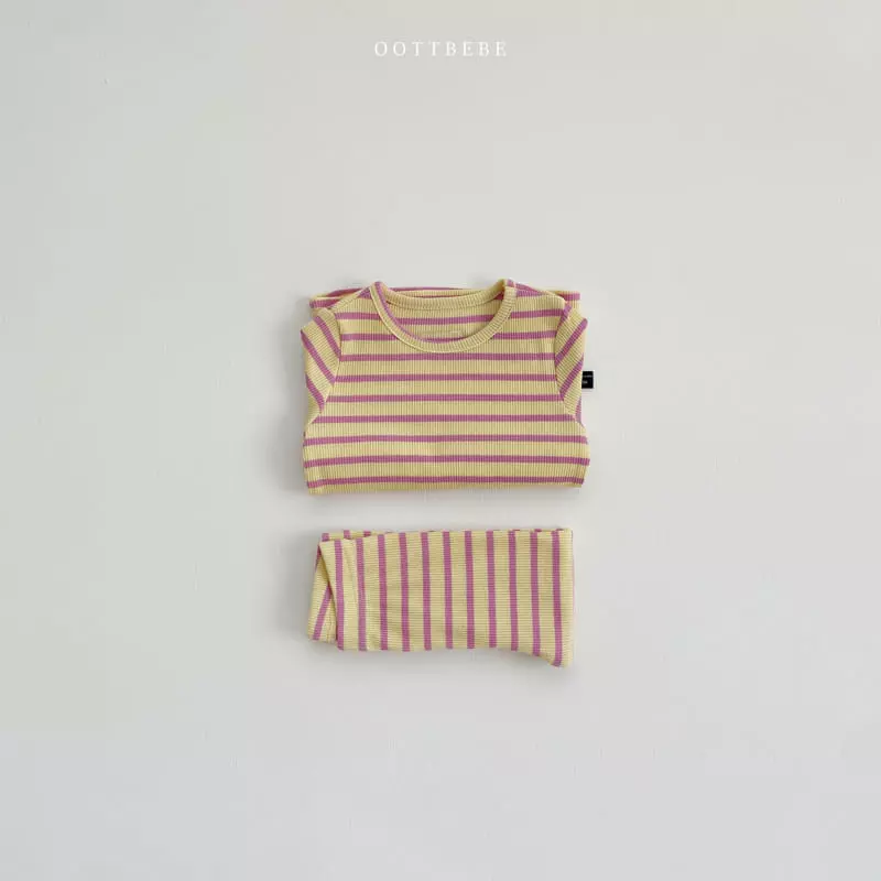 Oott Bebe - Korean Children Fashion - #prettylittlegirls - Shabet Rib Easywear Set - 12