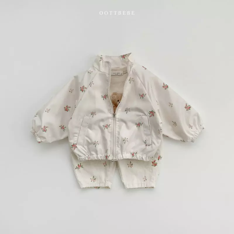 Oott Bebe - Korean Children Fashion - #stylishchildhood - Flower Windbreaker - 9