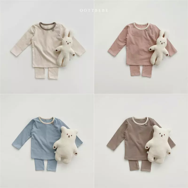 Oott Bebe - Korean Children Fashion - #toddlerclothing - Pastel Modal Easywear - 10