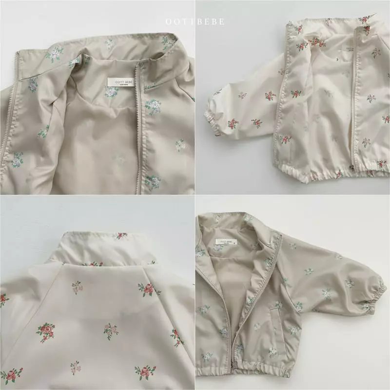 Oott Bebe - Korean Children Fashion - #toddlerclothing - Flower Windbreaker - 8