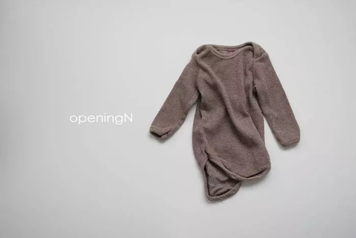 Opening & - Korean Baby Fashion - #babyfashion - bebe Original Waffle Bodysuit