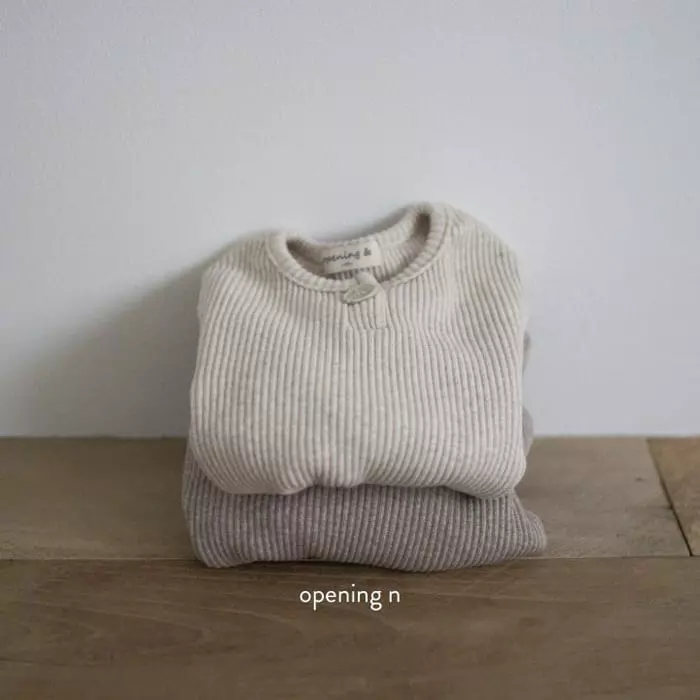 Opening & - Korean Baby Fashion - #babygirlfashion - Bebe Rib Top - 2