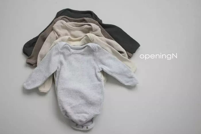 Opening & - Korean Baby Fashion - #babyoninstagram - bebe Original Waffle Bodysuit - 5