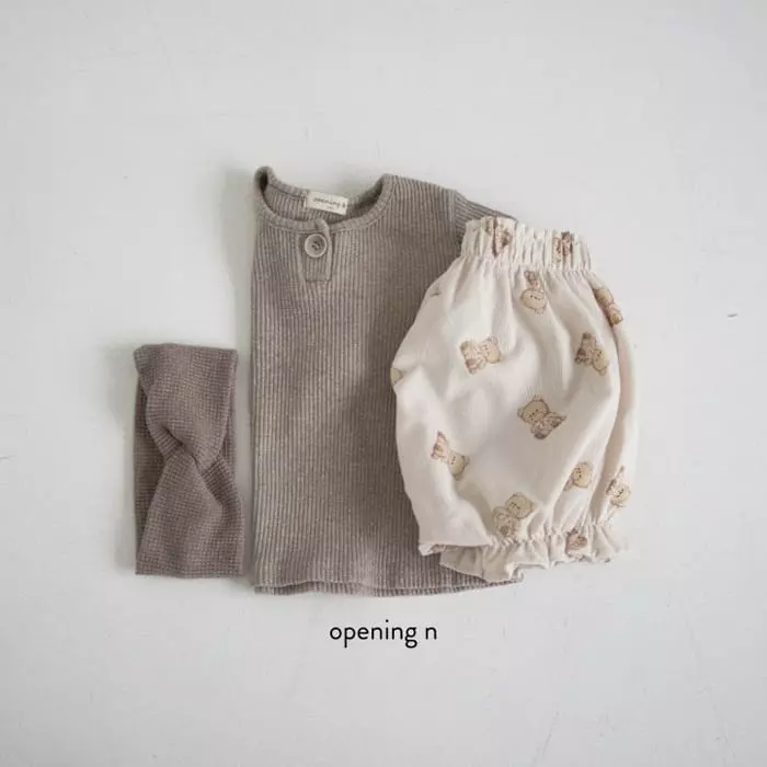 Opening & - Korean Baby Fashion - #babyoninstagram - Bebe Bear Bloomer - 3