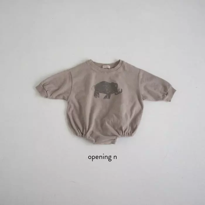 Opening & - Korean Baby Fashion - #babyoninstagram - Bebe Stone Age Bodysuit - 2