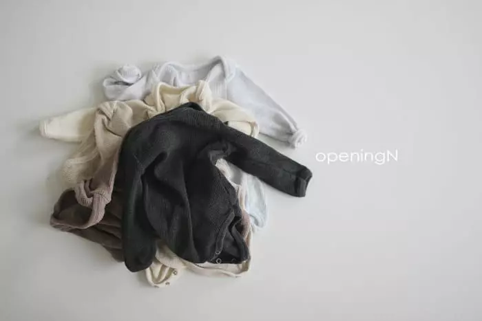 Opening & - Korean Baby Fashion - #babyootd - bebe Original Waffle Bodysuit - 6
