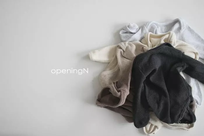 Opening & - Korean Baby Fashion - #babyoutfit - bebe Original Waffle Bodysuit - 8