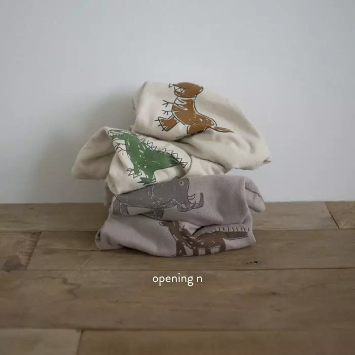 Opening & - Korean Baby Fashion - #babyootd - Bebe Stone Age Bodysuit - 4