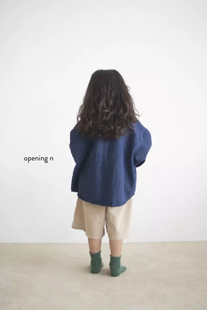 Opening & - Korean Children Fashion - #Kfashion4kids - Denim Collar Jaccket - 8