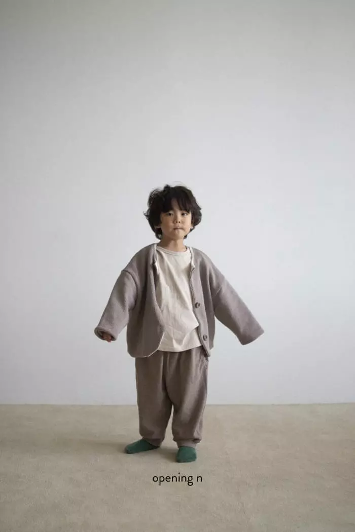 Opening & - Korean Children Fashion - #Kfashion4kids - Mesion Knit Cardigan - 3