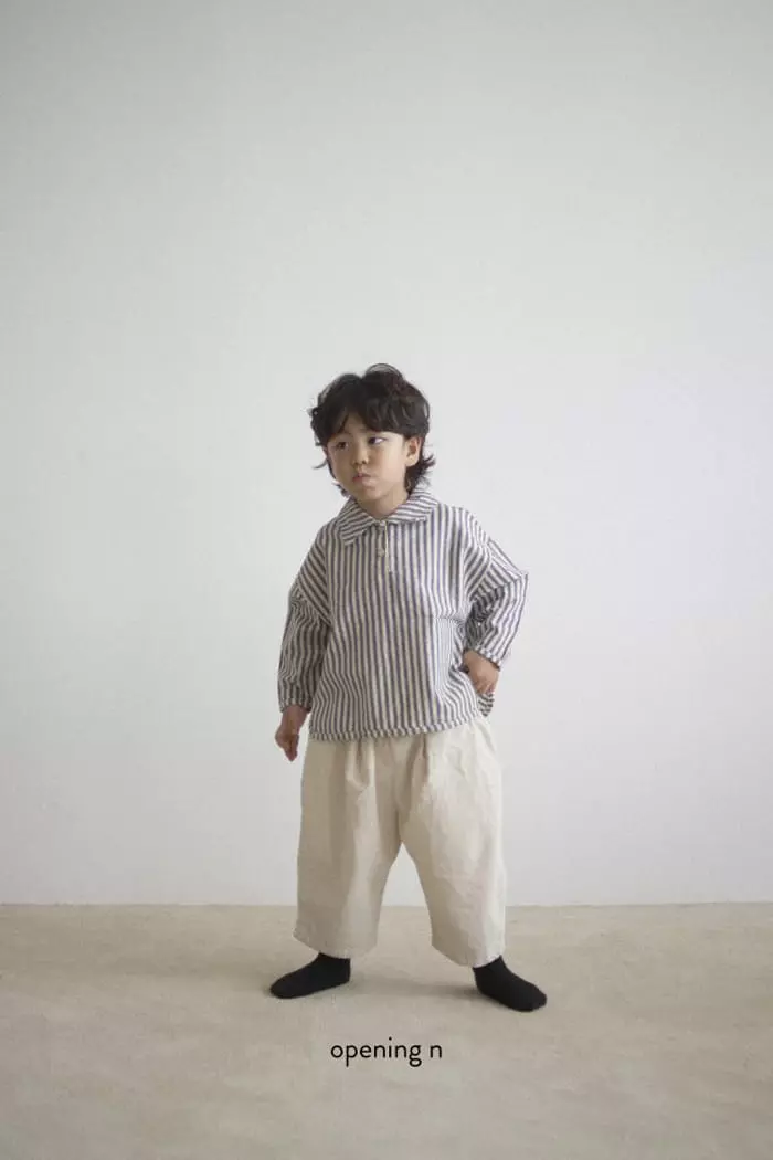 Opening & - Korean Children Fashion - #childofig - Sando Stripes Shirt - 7