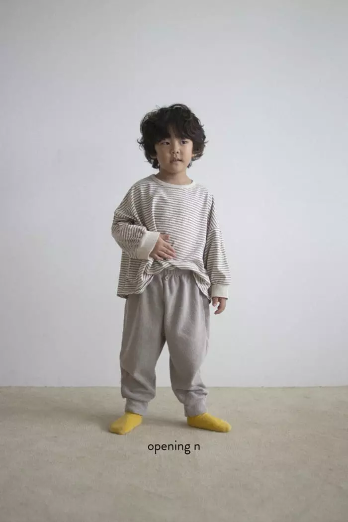 Opening & - Korean Children Fashion - #childofig - Cotton Stripes Top - 6