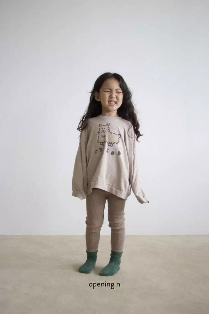 Opening & - Korean Children Fashion - #childofig - Puppy Slub Tee - 5