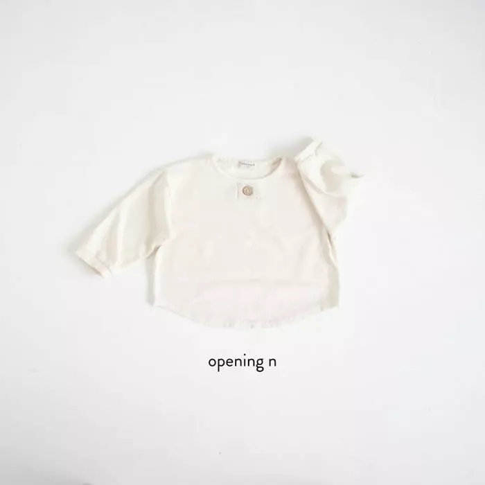 Opening & - Korean Children Fashion - #childofig - PK Button Tee - 2