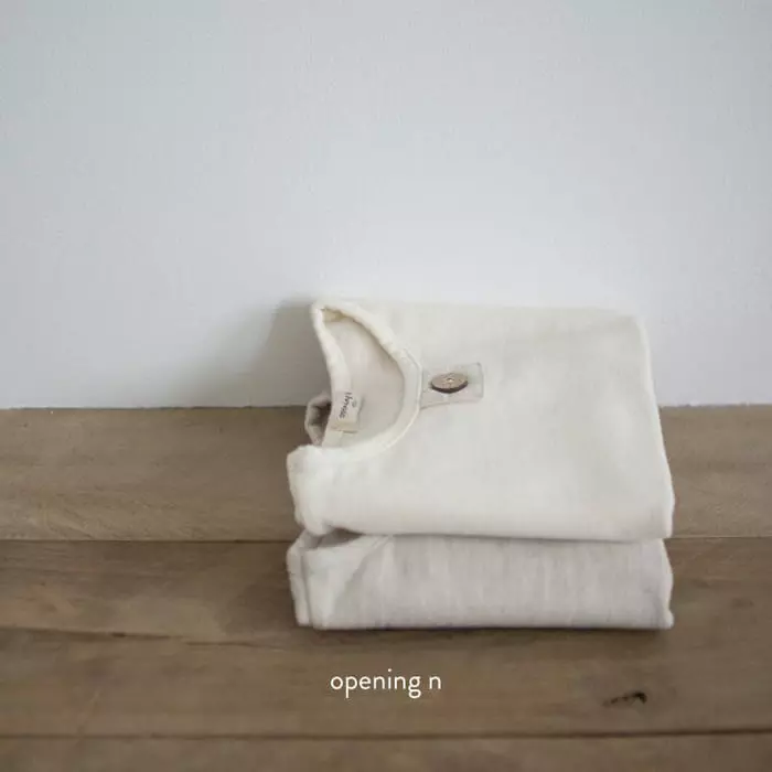 Opening & - Korean Children Fashion - #childofig - PK Button Tee - 3