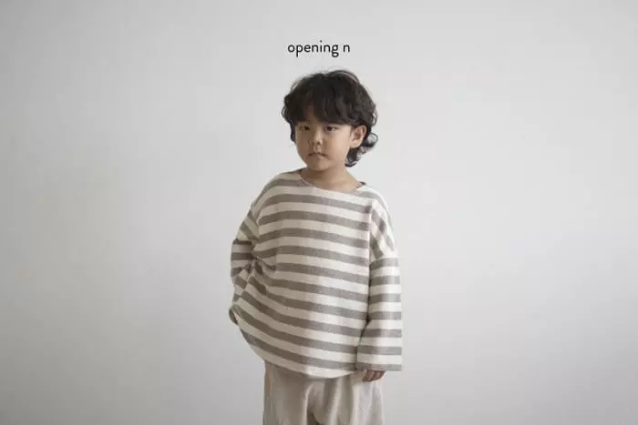 Opening & - Korean Children Fashion - #childrensboutique - Big Stripes Tee - 5