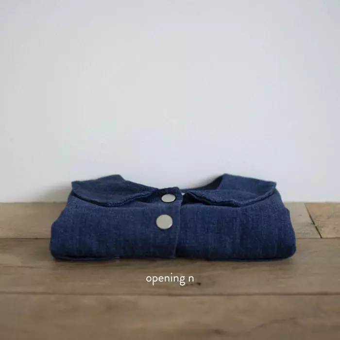 Opening & - Korean Children Fashion - #childrensboutique - Denim Collar Jaccket