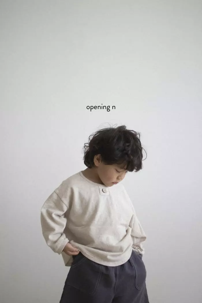 Opening & - Korean Children Fashion - #childofig - PK Button Tee - 4