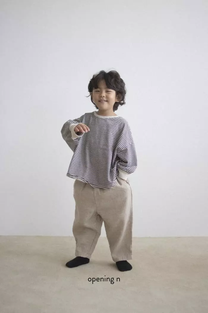 Opening & - Korean Children Fashion - #designkidswear - Cotton Stripes Top - 9