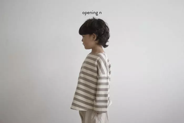 Opening & - Korean Children Fashion - #discoveringself - Big Stripes Tee - 7