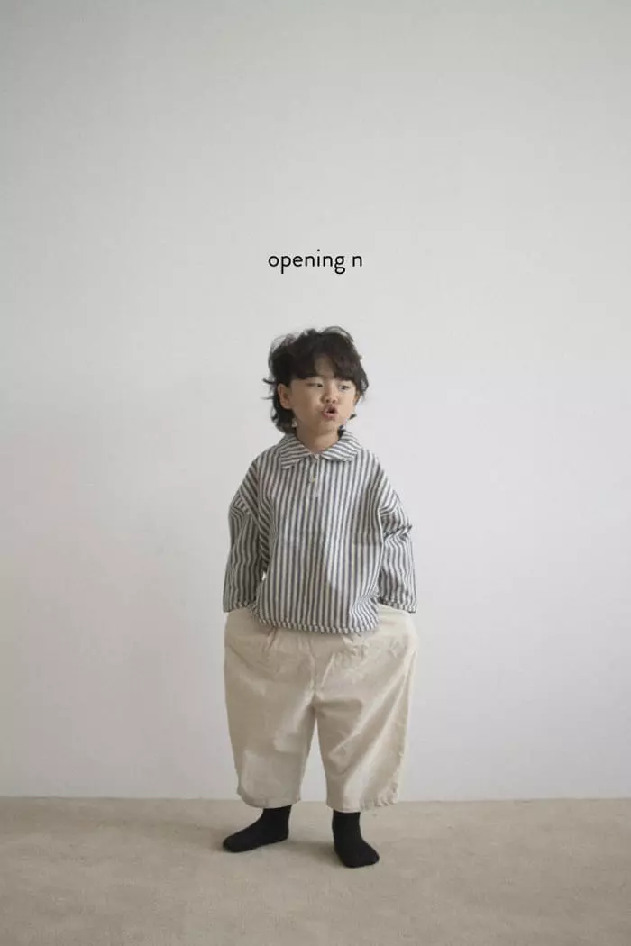 Opening & - Korean Children Fashion - #fashionkids - Sando Stripes Shirt - 11