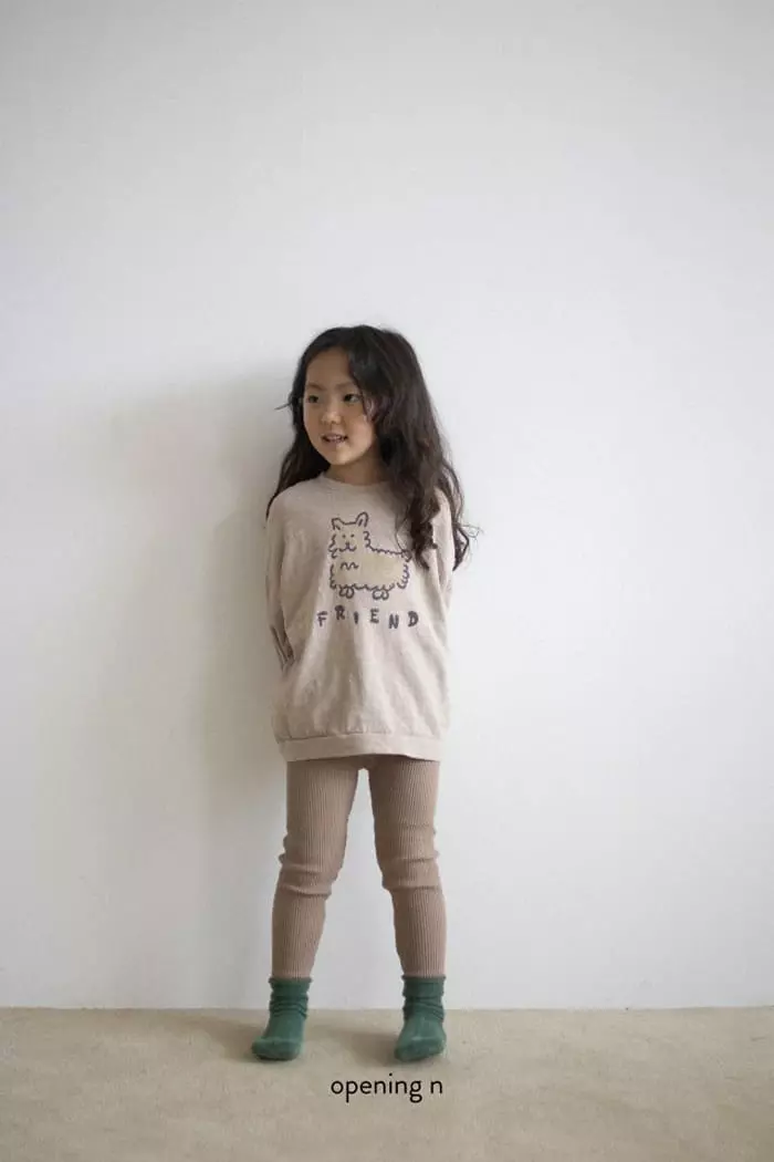 Opening & - Korean Children Fashion - #kidsshorts - Puppy Slub Tee - 10