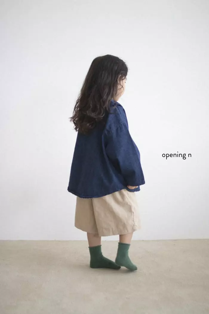 Opening & - Korean Children Fashion - #kidsstore - Denim Collar Jaccket - 6
