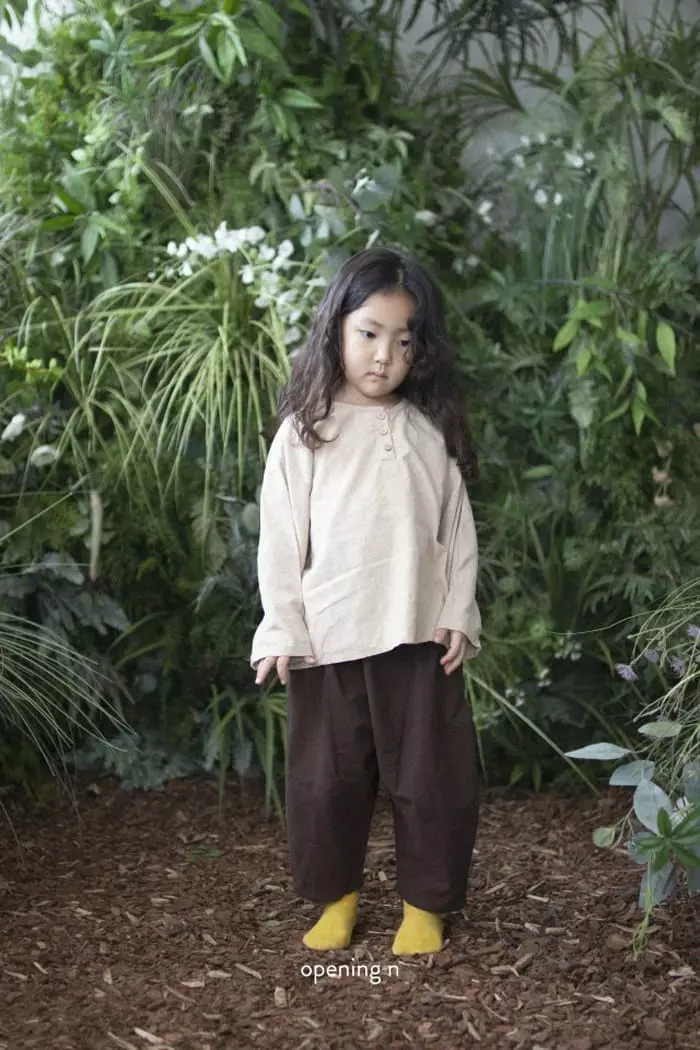Opening & - Korean Children Fashion - #kidsstore - Beige Pants - 8