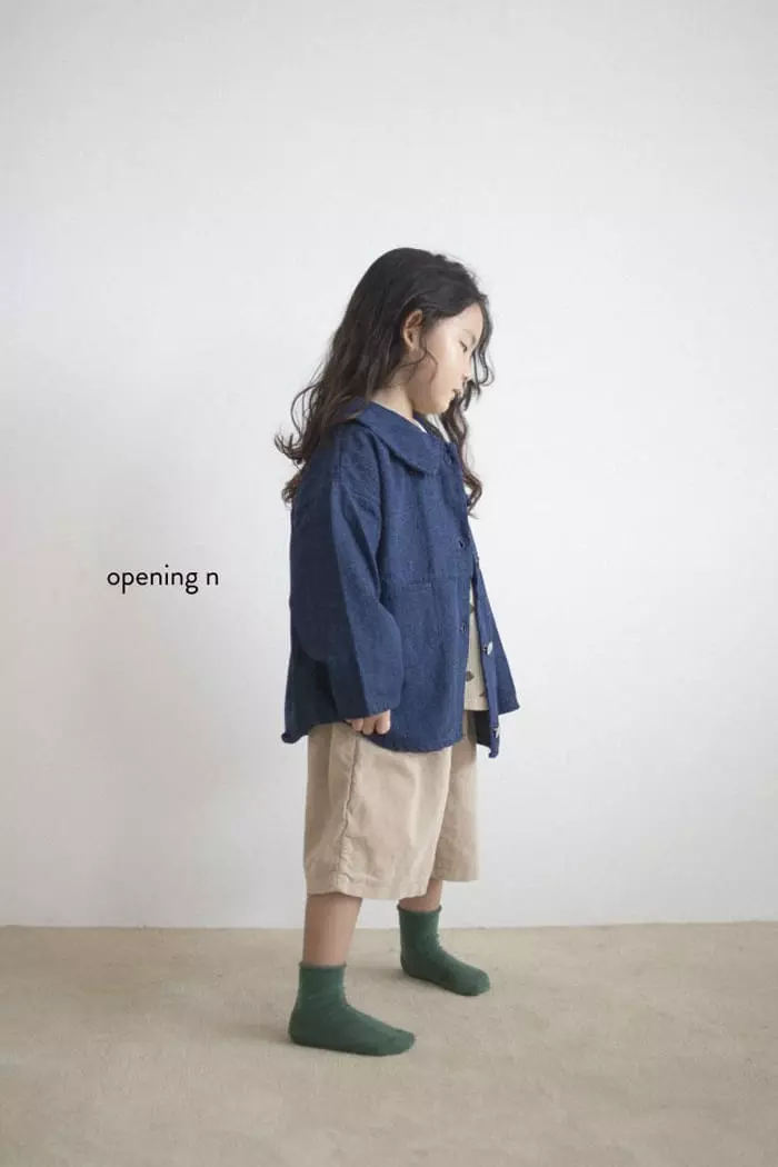 Opening & - Korean Children Fashion - #kidzfashiontrend - Denim Collar Jaccket - 7