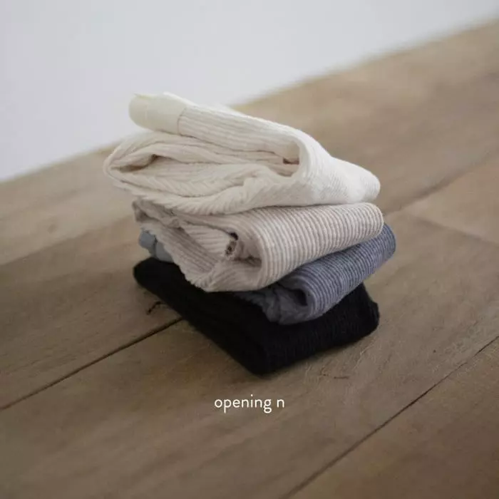 Opening & - Korean Children Fashion - #kidzfashiontrend - Cotton Stripes Leggings