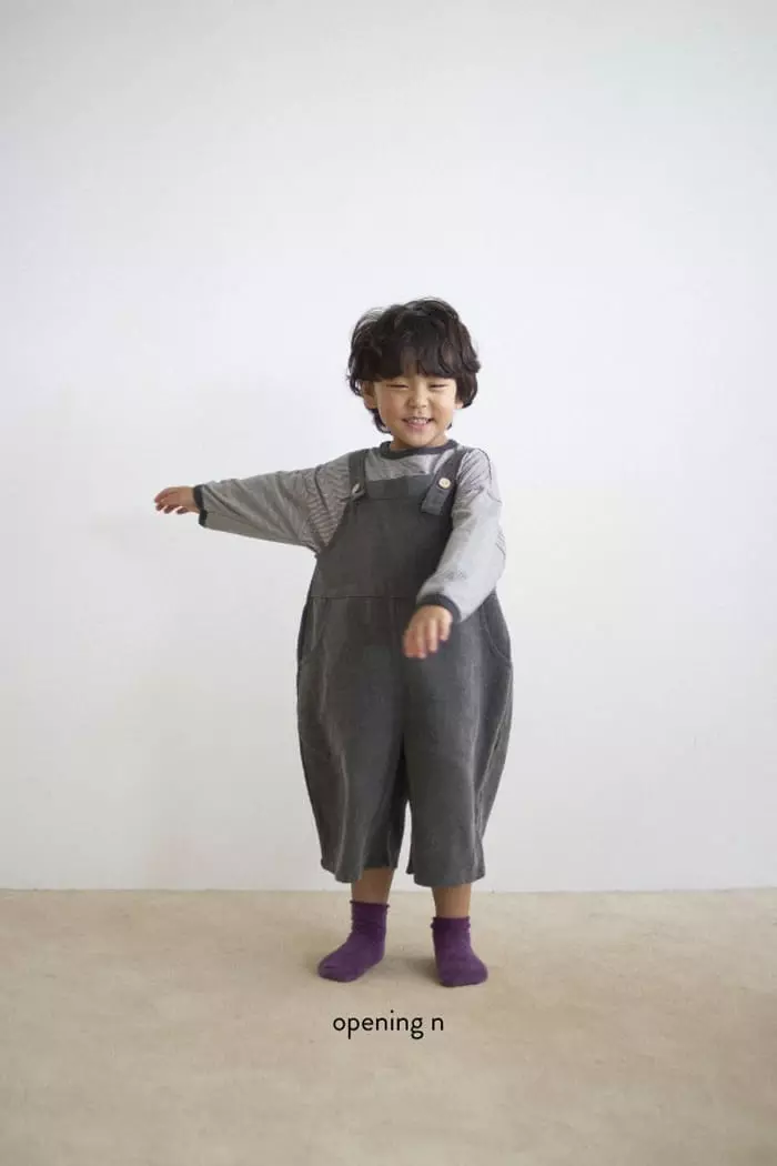 Opening & - Korean Children Fashion - #kidzfashiontrend - Caramel Dungarees Pants - 5